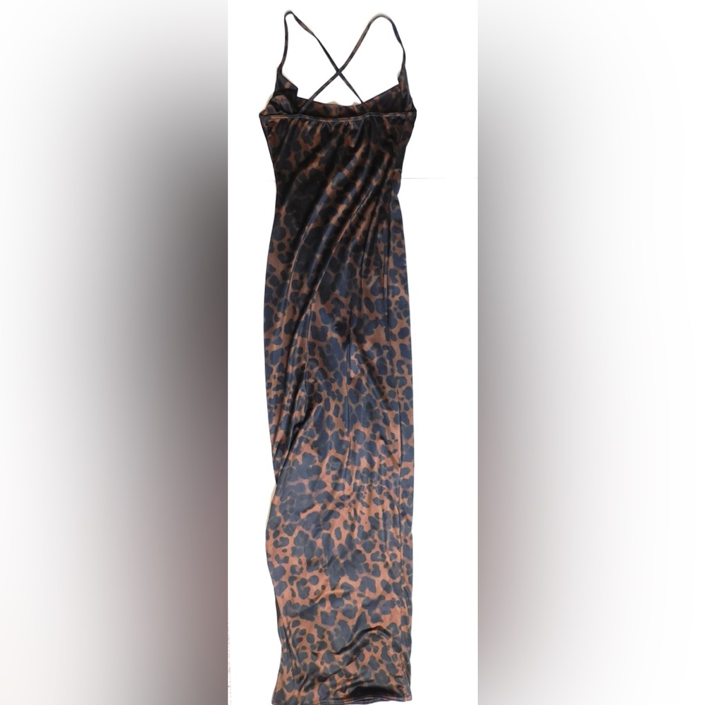 Cheetah Full Length Dress (Size 2) - Picture 7 of 7